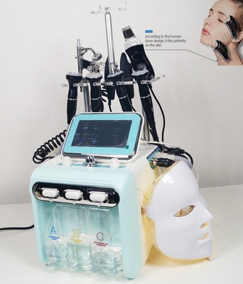 9 dans 1 dispositif de la machine H2O2 Hydrafacial Dermabrasion de soins de la peau de l'oxygène de rf