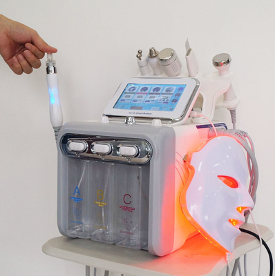 8 dans 1 machine faciale de la bulle H2O2 de machine de l'oxygène ultrasonique facial d'hydrogène