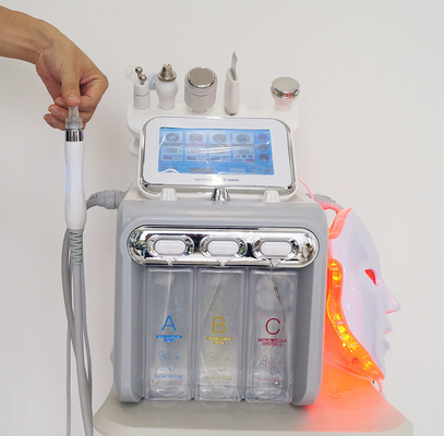 8 dans 1 machine faciale de la bulle H2O2 de machine de l'oxygène ultrasonique facial d'hydrogène