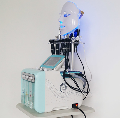 9 dans 1 machine Hydradermabrasion Aqua Peel Facial Machine de bulle de rf H2O2