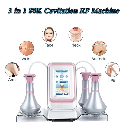 3 dans 1 corps de Reducetion de cellulites de cavitation amincissant la radiofréquence de machine pour le visage