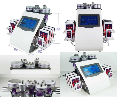 6 dans 1 rf Lipolaser amincissant machine de cavitation du vide 40k de machine la grosse
